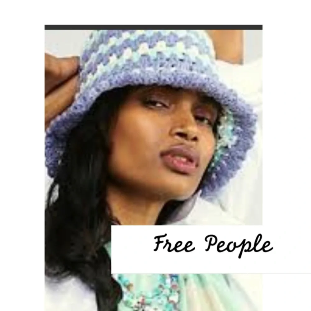 New without tags Free People
Pixie Blue Stripe Crochet Bucket Hat
100% cotton - Picture 1 of 10